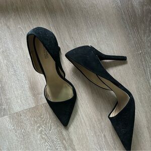 Michael Kors Black Suede Heels